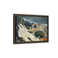 Cézanne, Paul - L’Estaque, Melting Snow (1870) - Matte Canvas, Framed