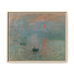 Monet, Claude - Impression, Sunrise (1872) - Matte Canvas, Framed