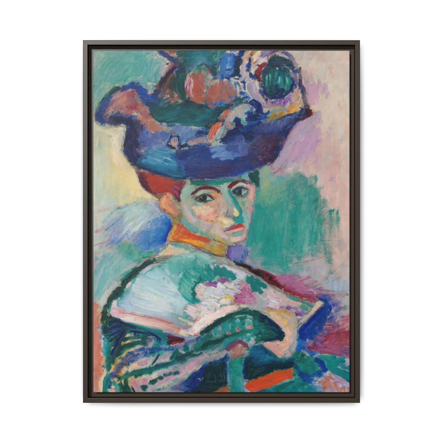 Matisse, Henri - Woman with a Hat (1905) - Matte Canvas, Framed