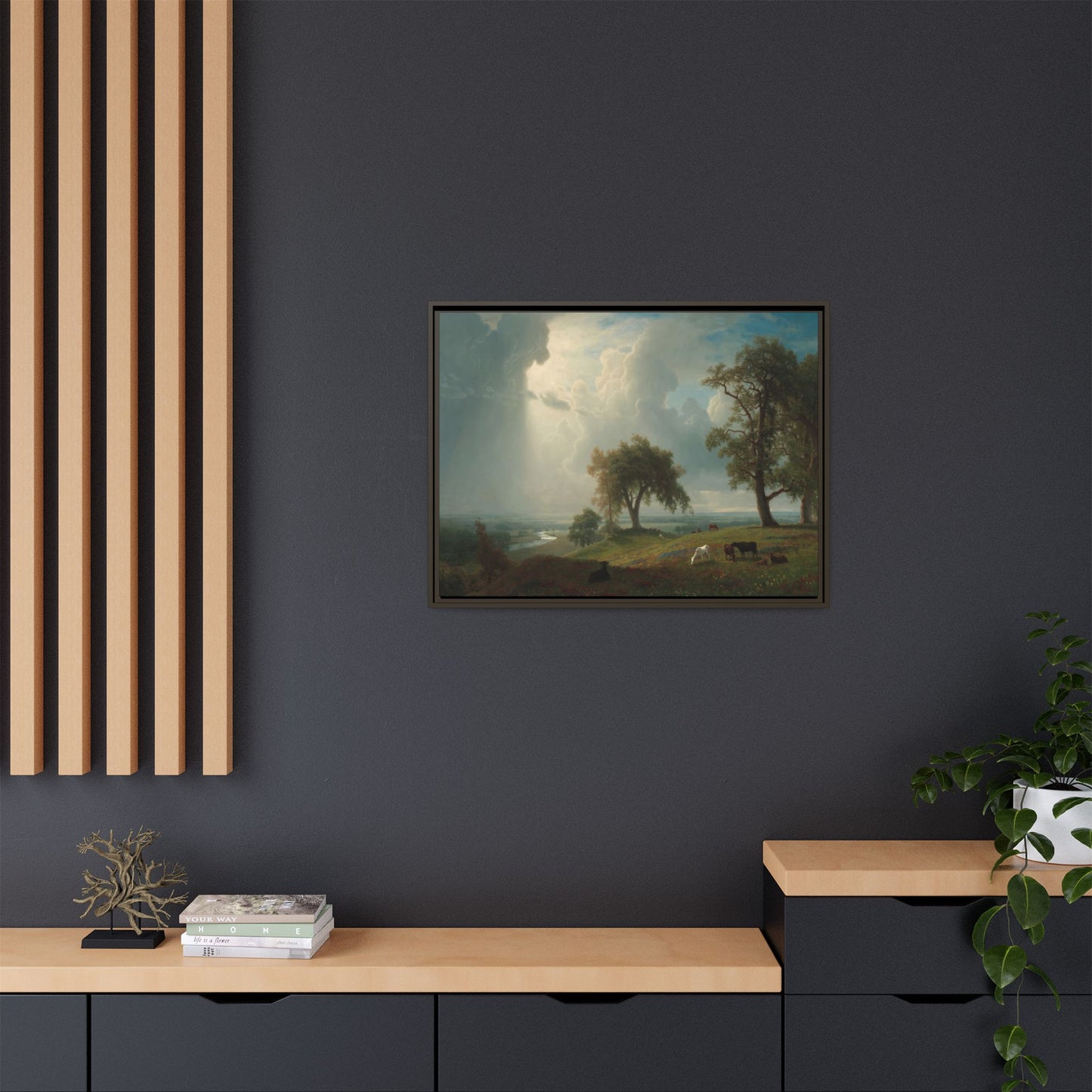 Bierstadt, Albert - California Spring (1875) - Matte Canvas, Framed