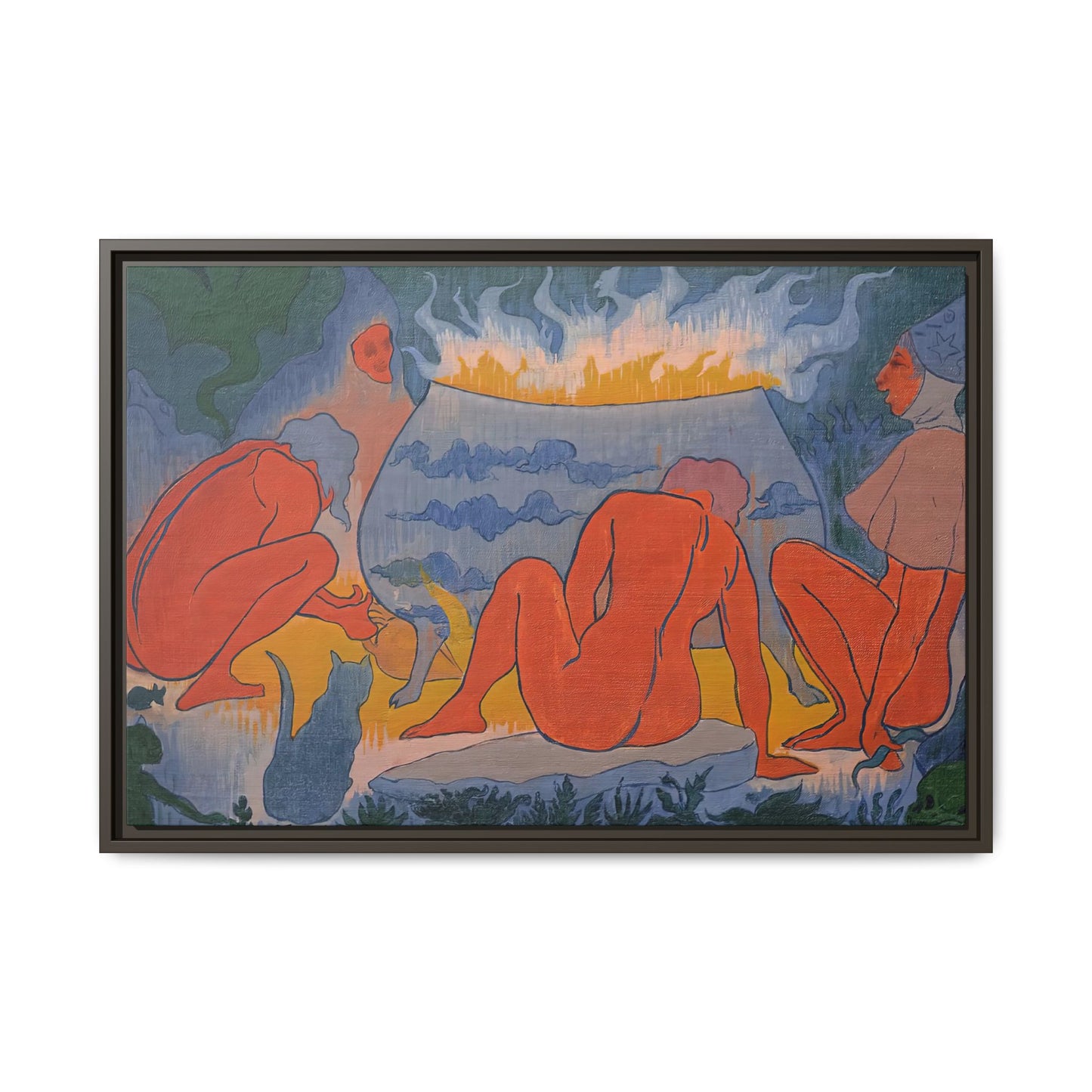 Ranson, Paul - Witches Around the Fire (1891) - Matte Canvas, Framed