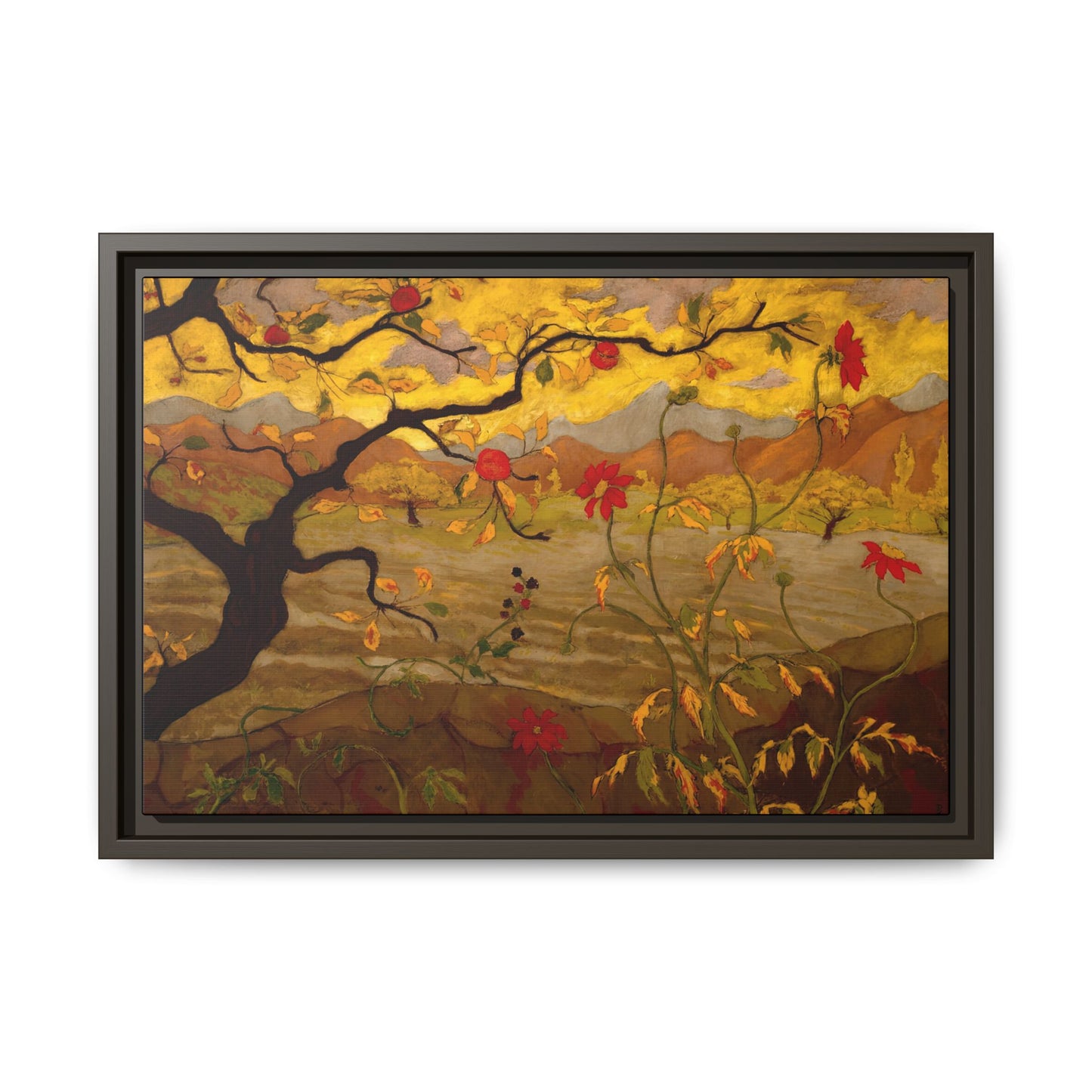 Ranson, Paul - Apple Tree with Red Fruit (1902) - Matte Canvas, Framed