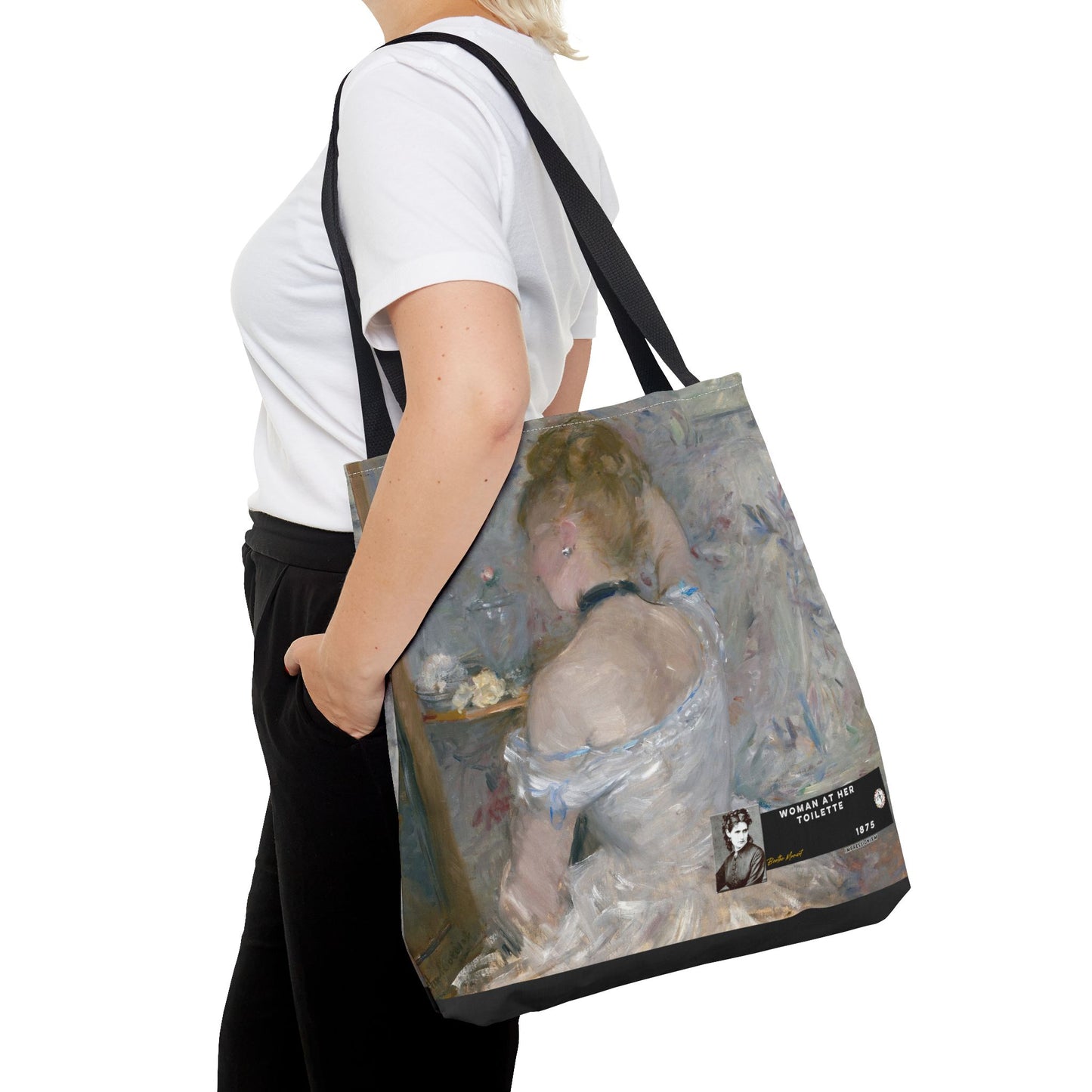 Morisot, Berthe - Woman at Her Toilette (1880) - Tote Bag