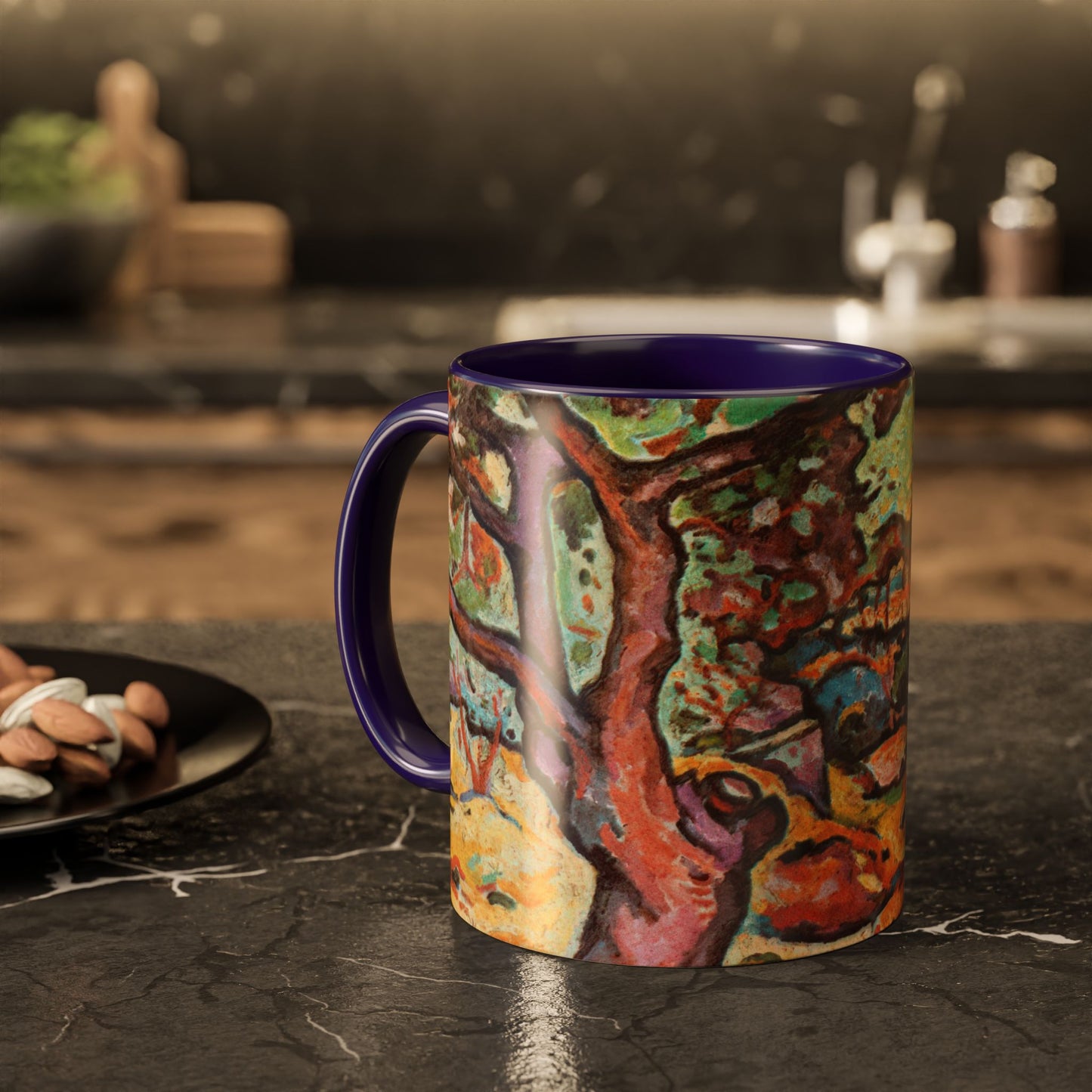 Braque, Georges - Olive Tree near L'Estaque (1906) - Colorful Accent Mugs