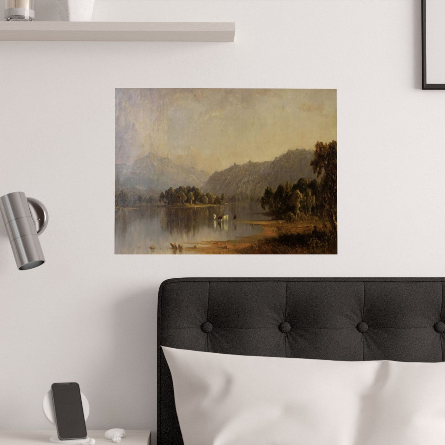 Gifford, Sanford Robinson - Mount Washington from the Saco  (1858) - Satin Posters