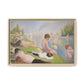 Seurat, Georges - Bathers at Asnières (1884) - Matte Canvas, Framed
