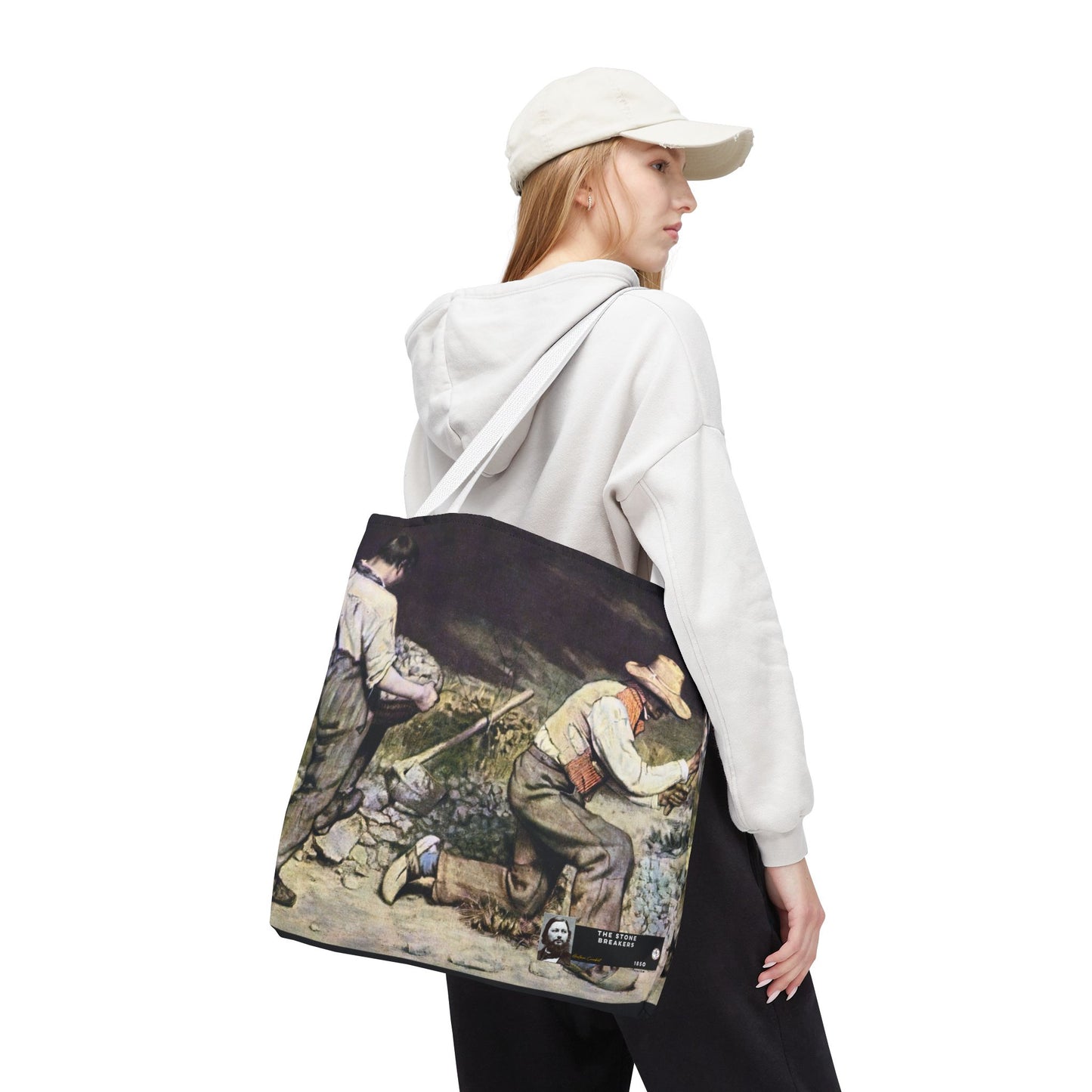 Courbet, Gustave - The Stone Breakers (1850) - Tote Bag