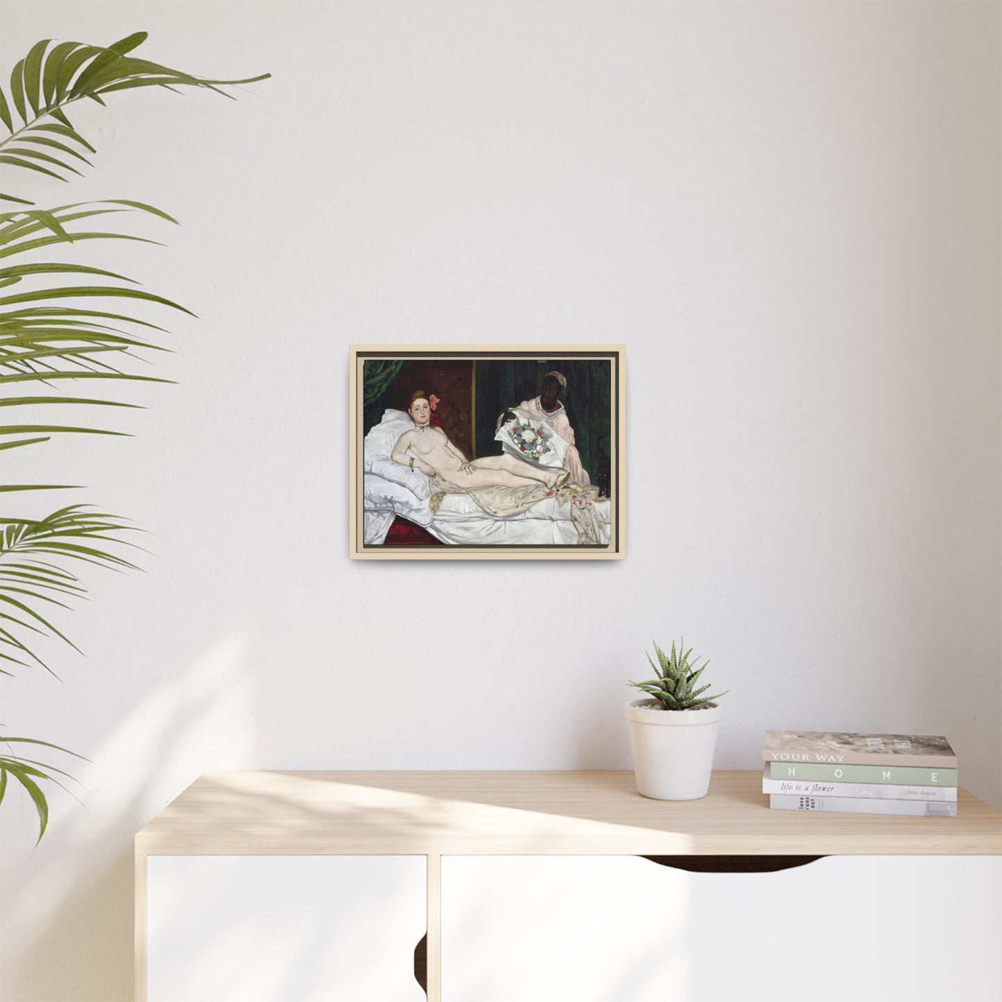 Manet, Édouard - Olympia (1870) - Matte Canvas, Framed