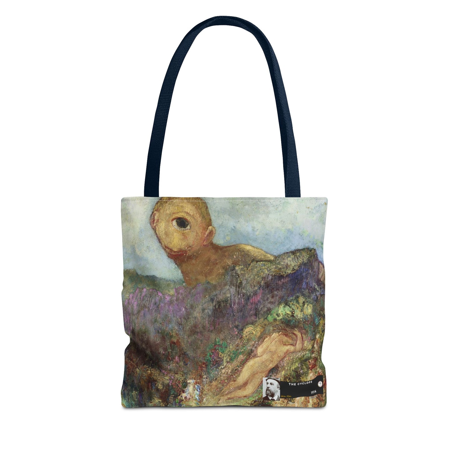 Redon, Odilon - The Cyclops (1914) - Tote Bag