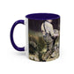 Courbet, Gustave - The Stone Breakers (1850) - Colorful Accent Mugs