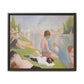 Seurat, Georges - Bathers at Asnières (1884) - Matte Canvas, Framed