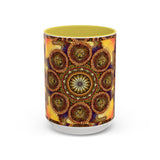 Lion Summer Mandala - Colorful Accent Mugs