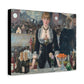 Manet, Édouard - A Bar at the Folies-Bergère (1880) - Canvas Block, unframed