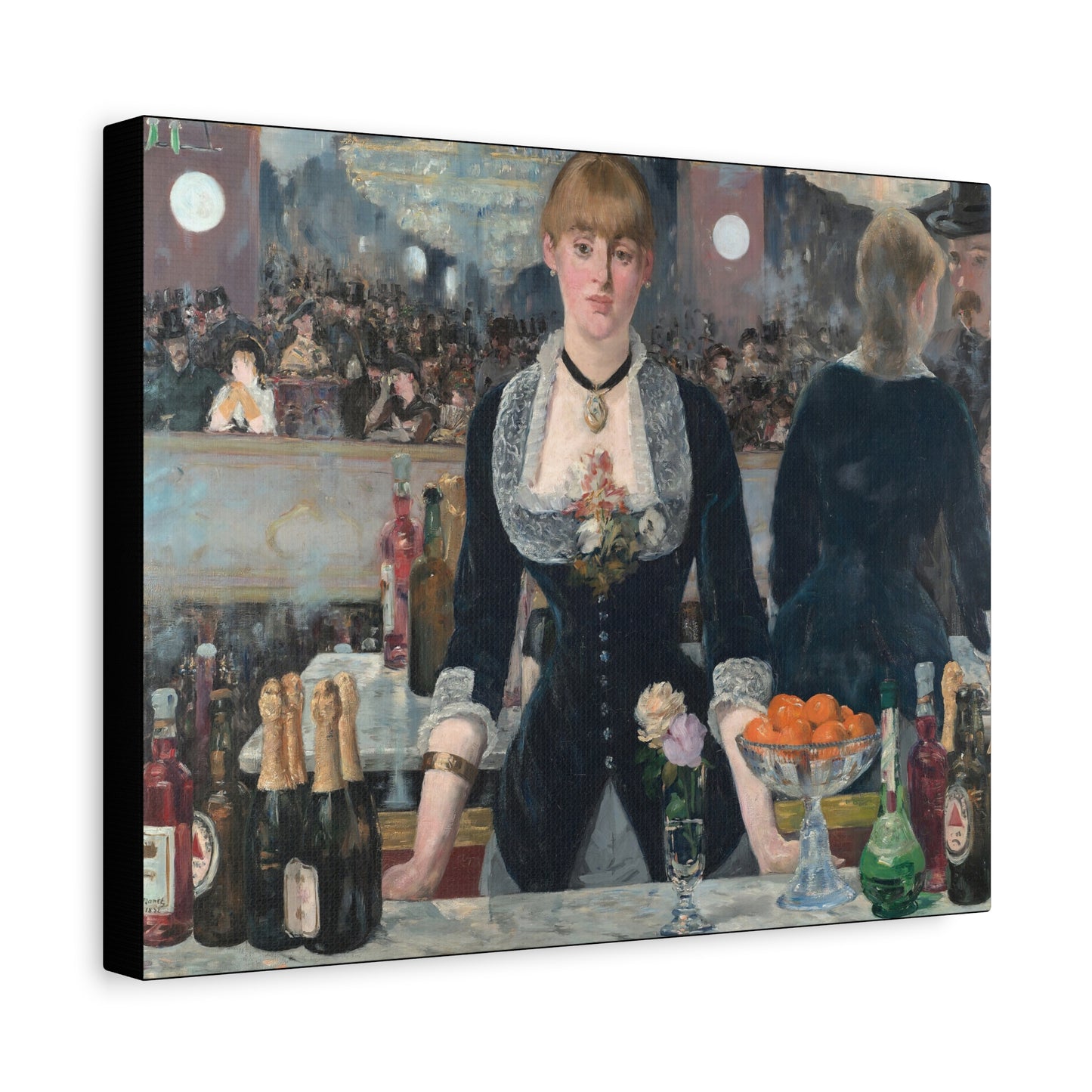 Manet, Édouard - A Bar at the Folies-Bergère (1880) - Canvas Block, unframed