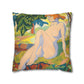 Copy of Pacio, Adam - Emerald Arrows Mandala - Suede Square Pillowcase
