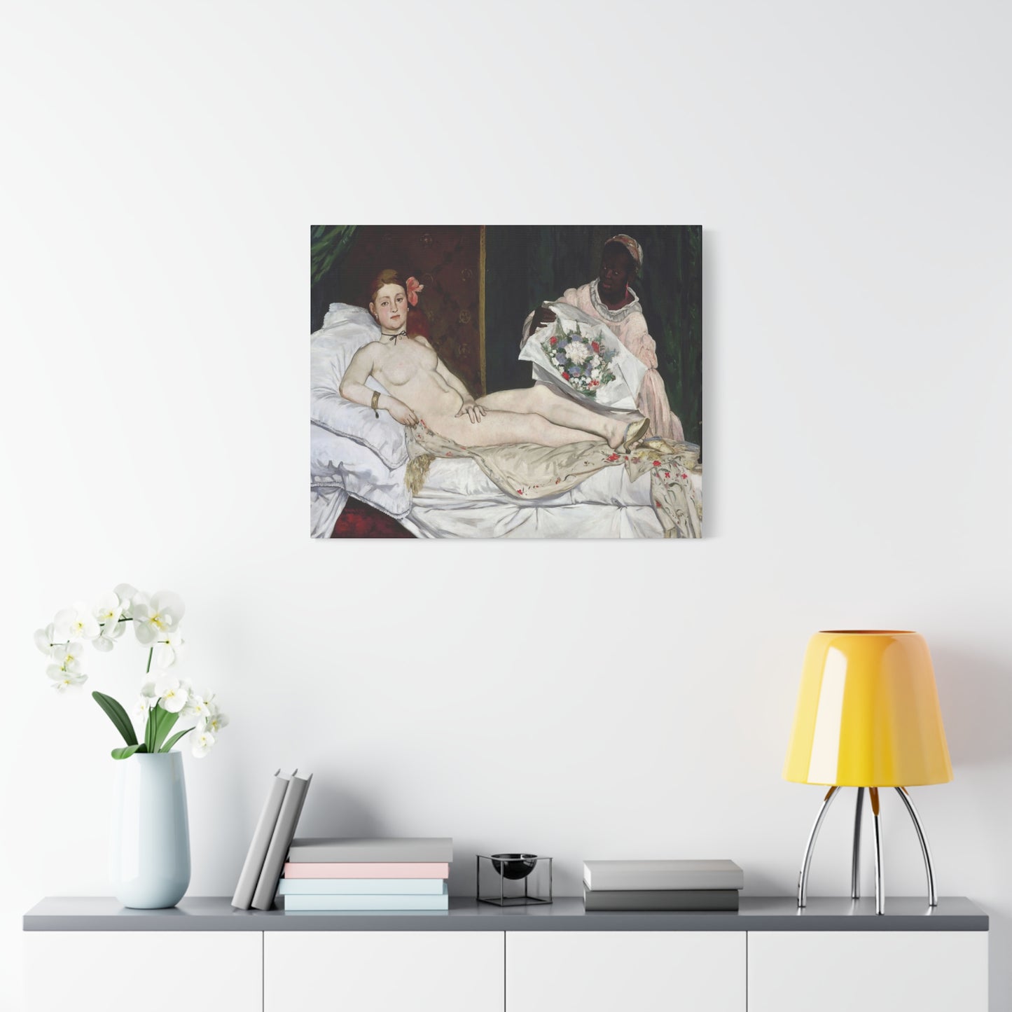 Manet, Édouard - Olympia (1870) - Canvas Block, unframed