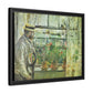 Morisot, Berthe - Eugene Manet on the Isle of Wight (1875) - Matte Canvas, Framed