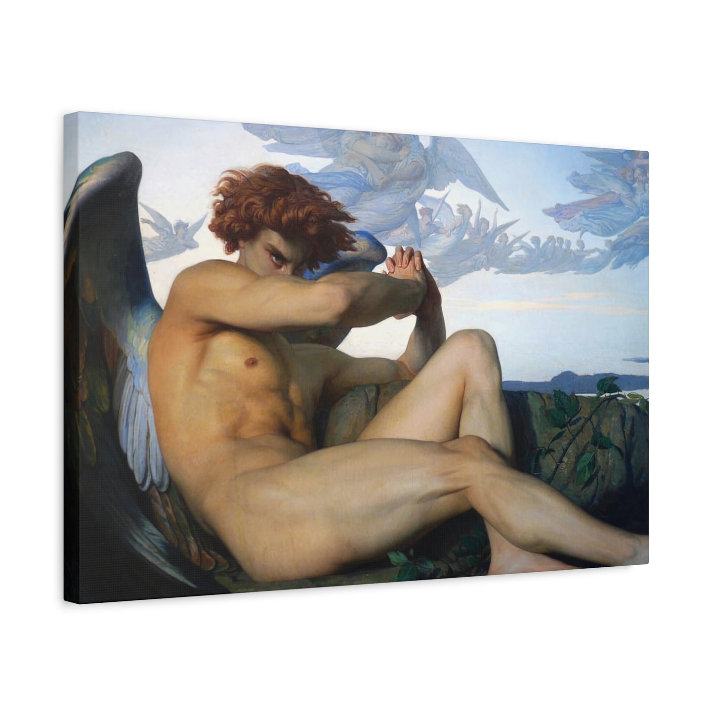 Cabanel, Alexandre - The Fallen Angel (1847) - Canvas Block, unframed