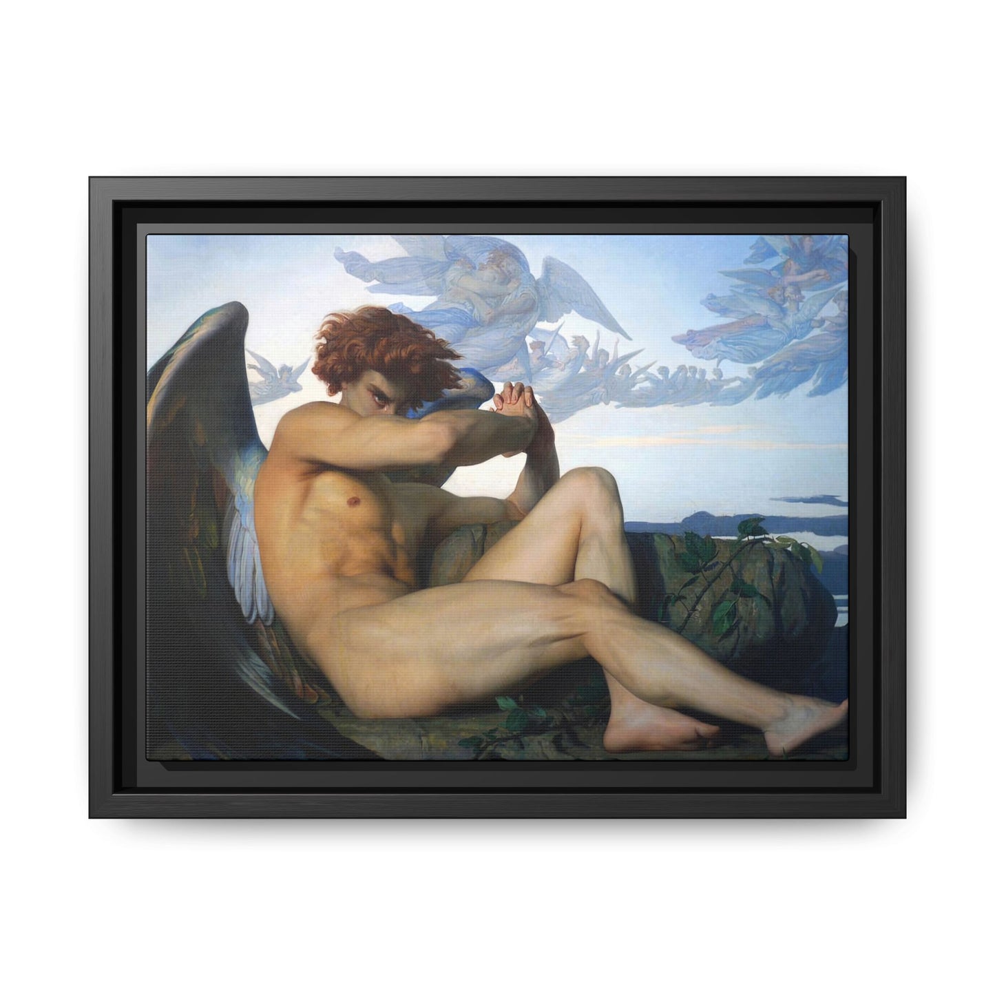 Cabanel, Alexandre - The Fallen Angel (1847) - Matte Canvas, Framed