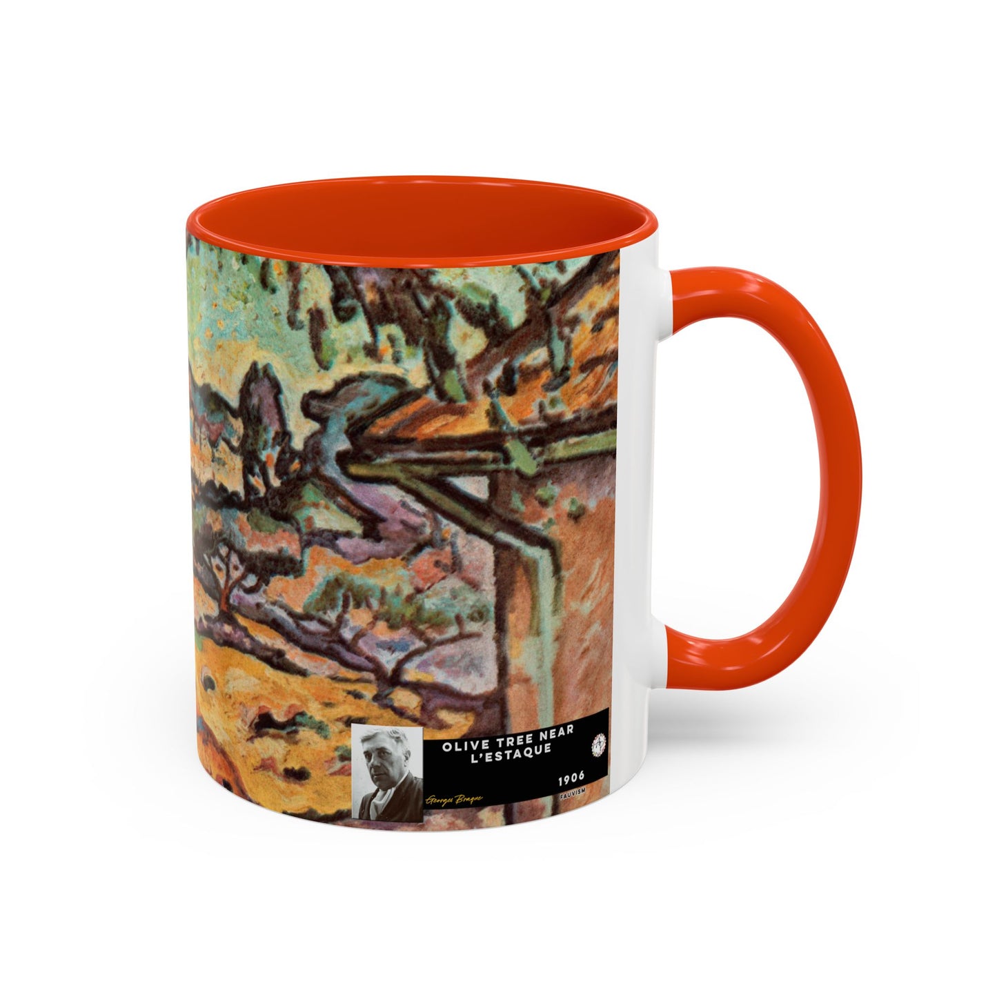 Braque, Georges - Olive Tree near L'Estaque (1906) - Colorful Accent Mugs