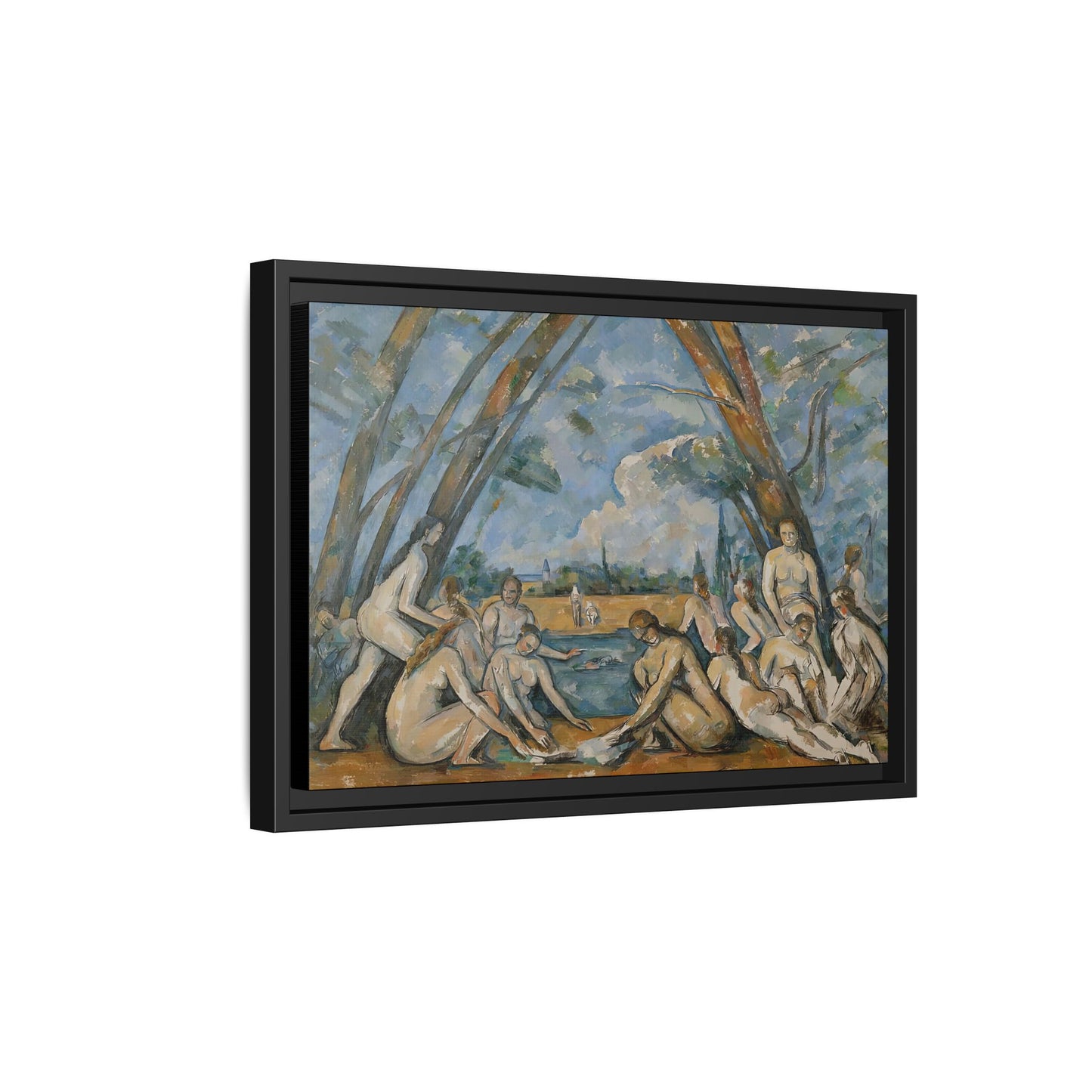 Cézanne, Paul - The Large Bathers (1906) - Matte Canvas, Framed
