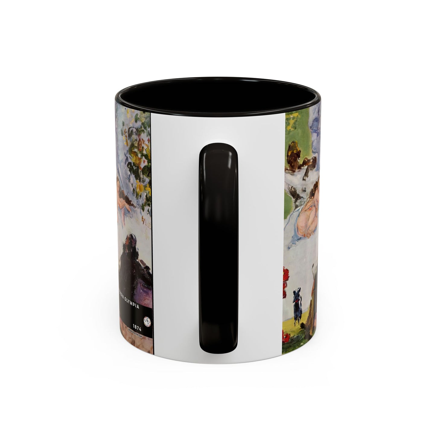 Cézanne, Paul - A Modern Olympia (1874) - Colorful Accent Mugs