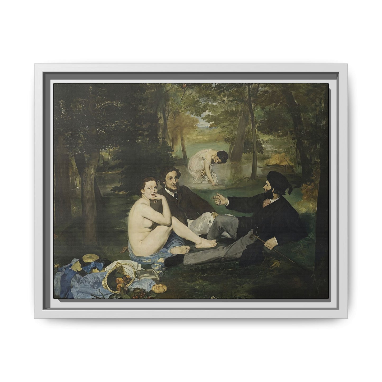 Manet, Édouard - Luncheon on the Grass (1863) - Matte Canvas, Framed