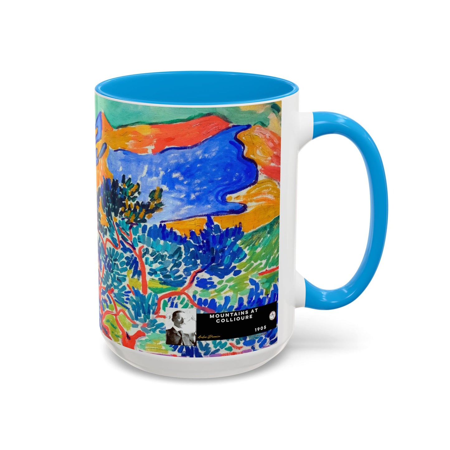 Derain, André - Mountains at Collioure (1905) - Colorful Accent Mugs