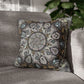 Pacio, Adam - Memento Mori Mandala - Suede Square Pillowcase