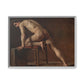 Courbet, Gustave - Study of a Nude Man (1840) - Matte Canvas, Framed
