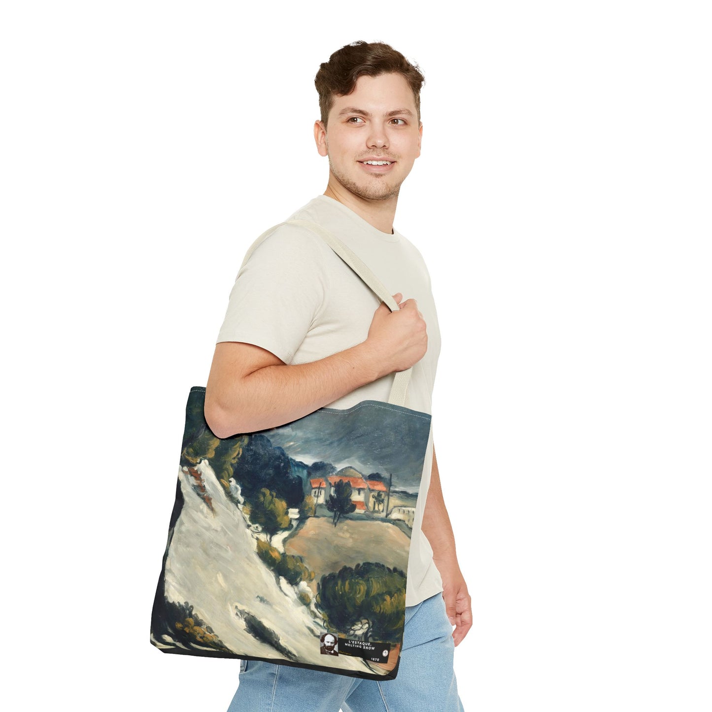 Cézanne, Paul - L’Estaque, Melting Snow (1870) - Tote Bag