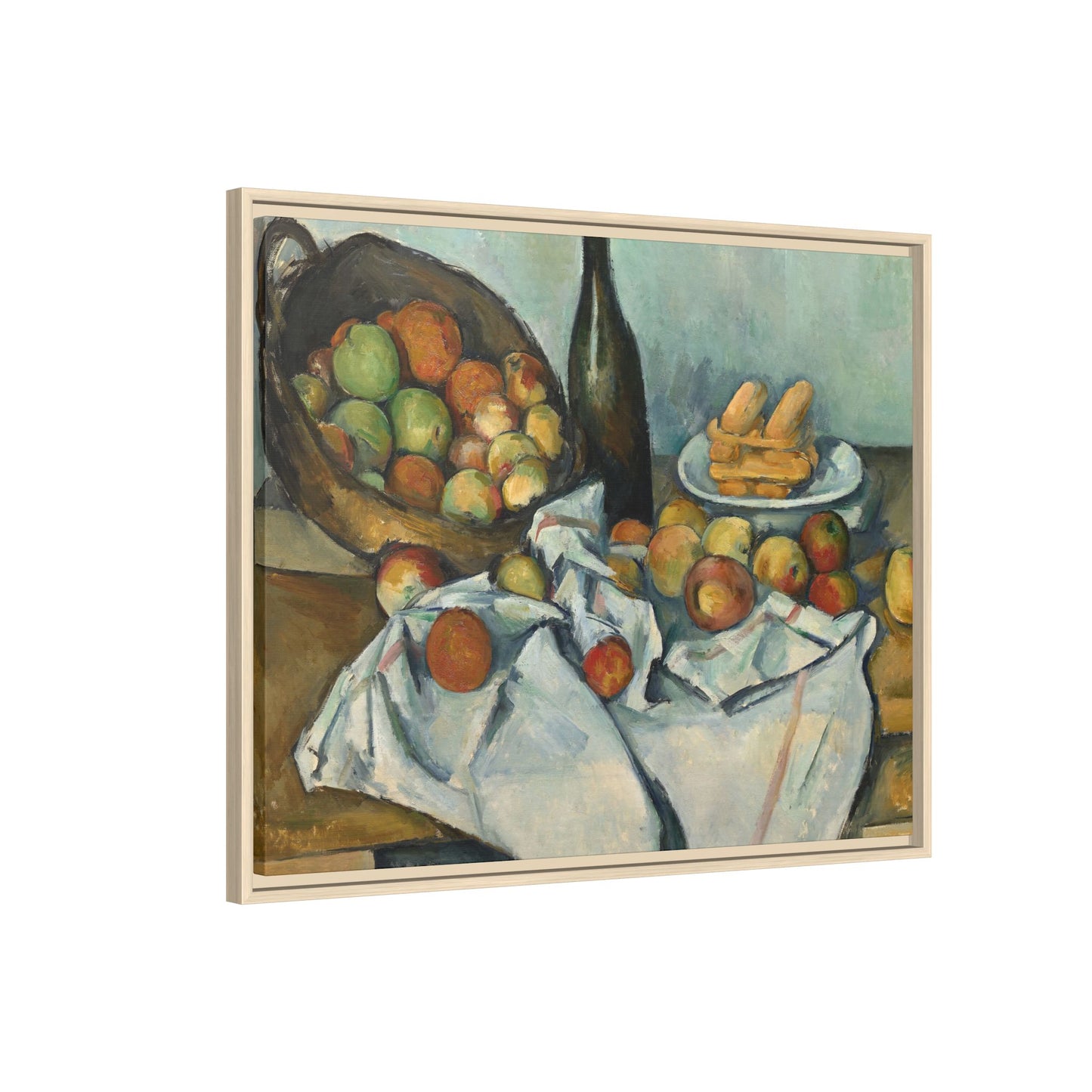 Cézanne, Paul - Basket of Apples (1893) - Matte Canvas, Framed