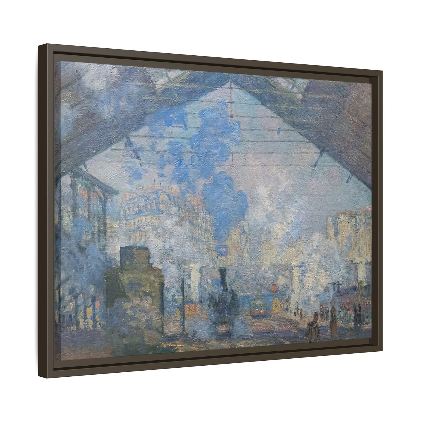 Monet, Claude - Le Gare Saint-Lazare (1877) - Matte Canvas, Framed