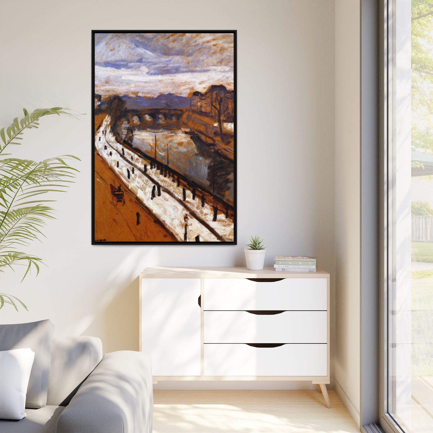 Marquet, Albert - Quai des Grands-Augustins (1905) - Matte Canvas, Framed