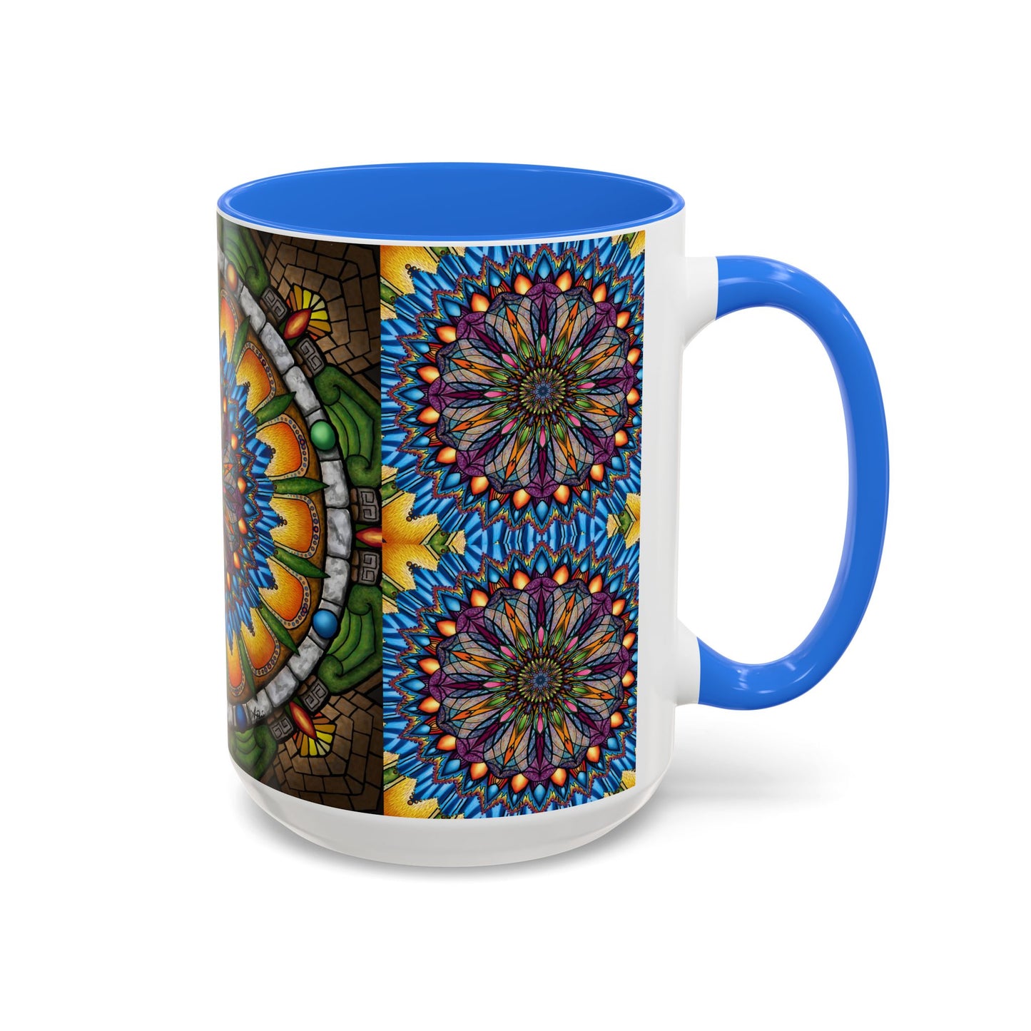 Pacio, Adam - Emerald Arrows Mandala - Colorful Accent Mugs