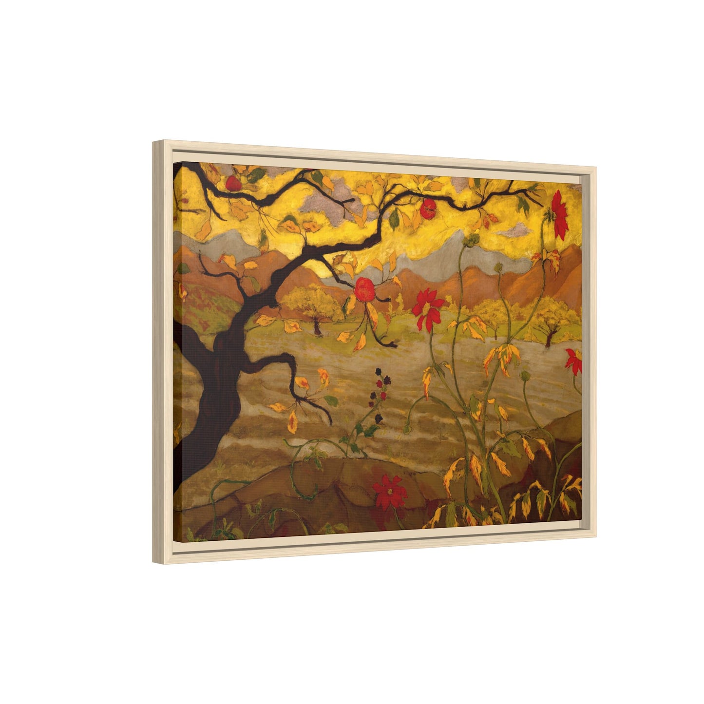 Ranson, Paul - Apple Tree with Red Fruit (1902) - Matte Canvas, Framed