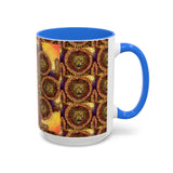 Lion Summer Mandala - Colorful Accent Mugs