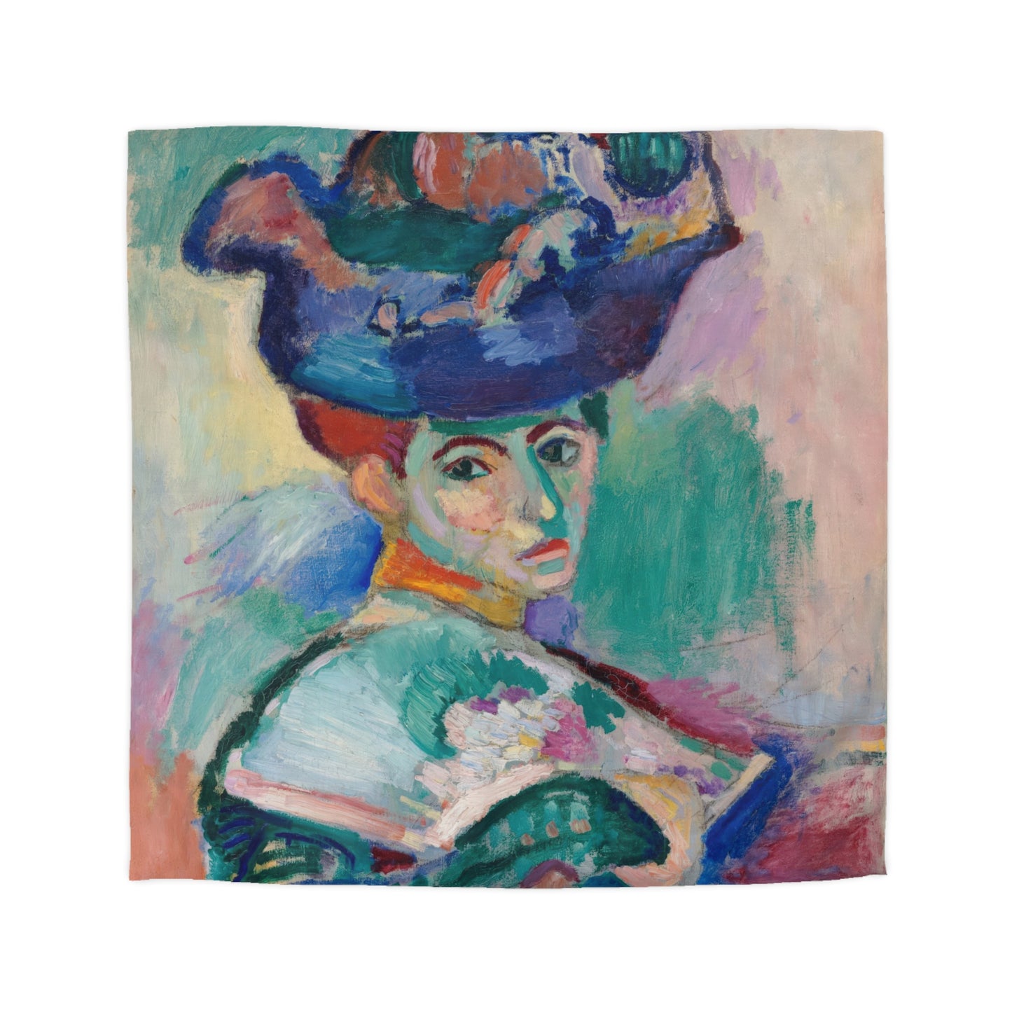 Matisse, Henri - Woman with a Hat (1905) - Microfiber Duvet Cover