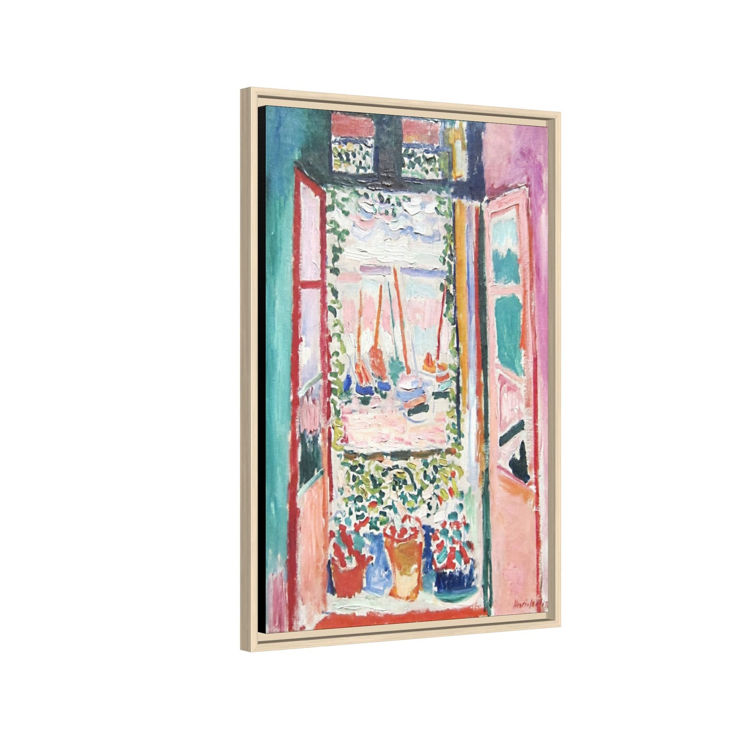 Matisse, Henri - Open Window, Collioure (1905) - Matte Canvas, Framed