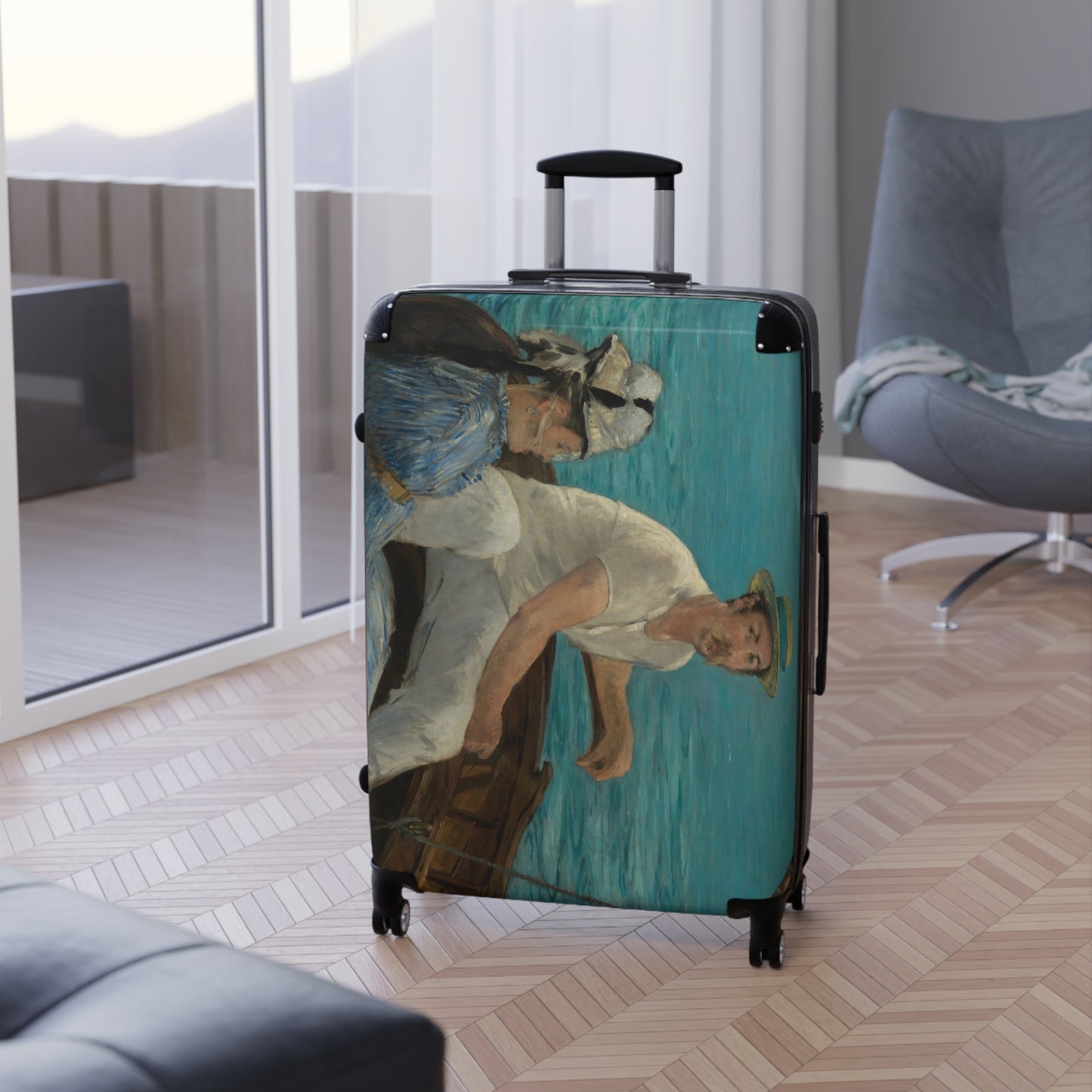 Manet, Édouard - Boating (1874) - Suitcase