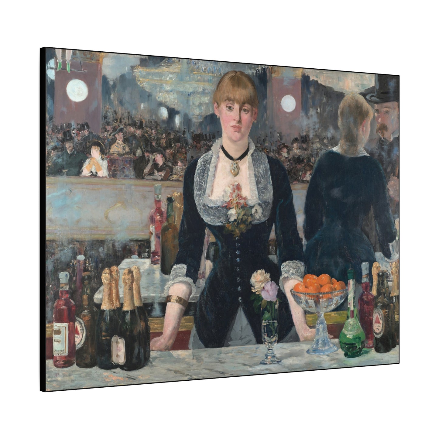 Manet, Édouard - A Bar at the Folies-Bergère (1880) - Canvas Block, unframed
