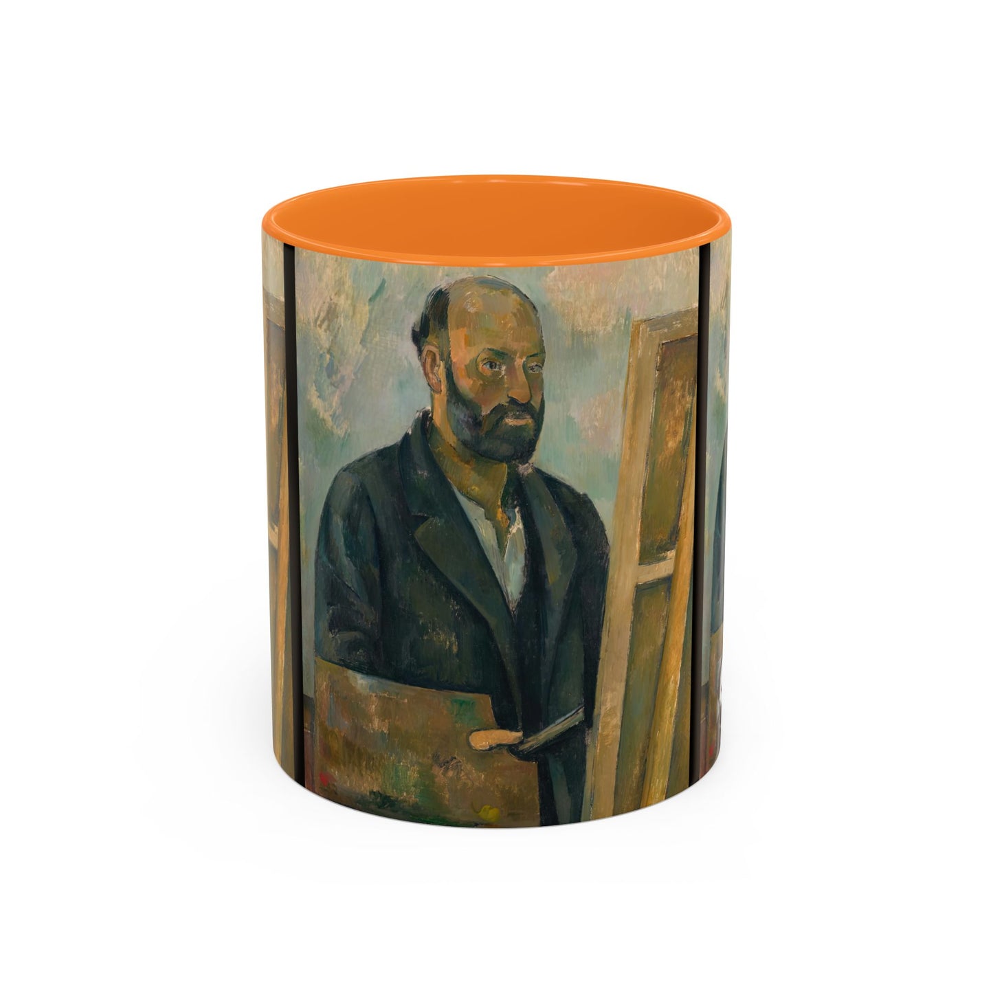 Cézanne, Paul - Portrait of the Artist with a Palette (1890) - Colorful Accent Mugs