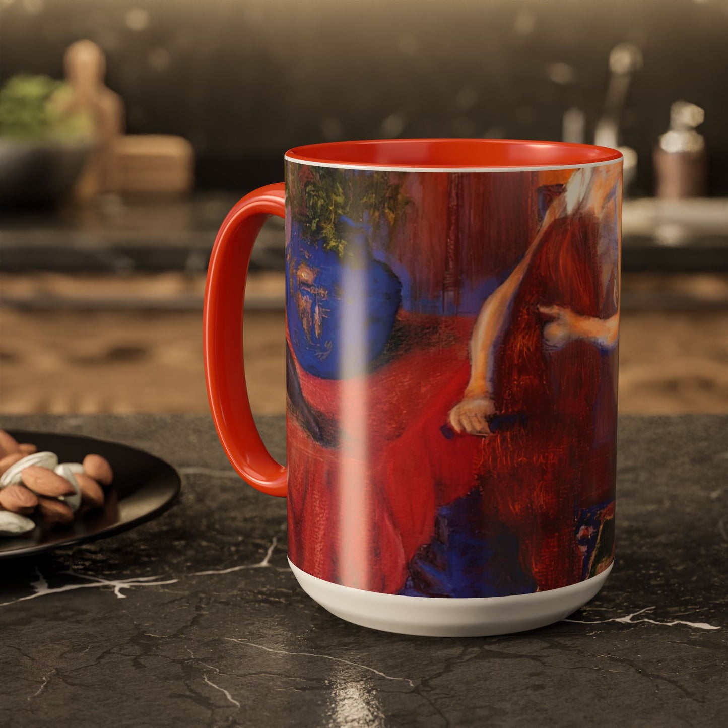 Ranson, Paul - The Golden Head of Hair (1909) - Colorful Accent Mugs