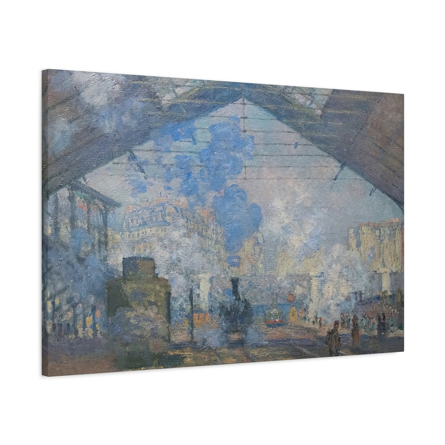 Monet, Claude - Le Gare Saint-Lazare (1877) - Canvas Block, unframed