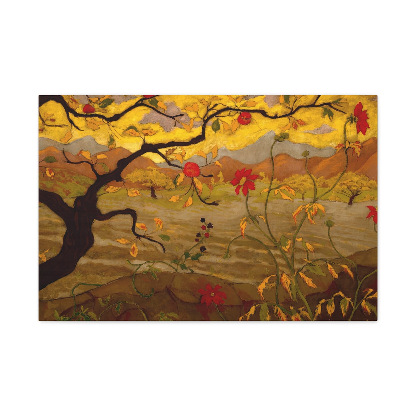 Ranson, Paul - Apple Tree with Red Fruit (1902) - Canvas Block, unframed