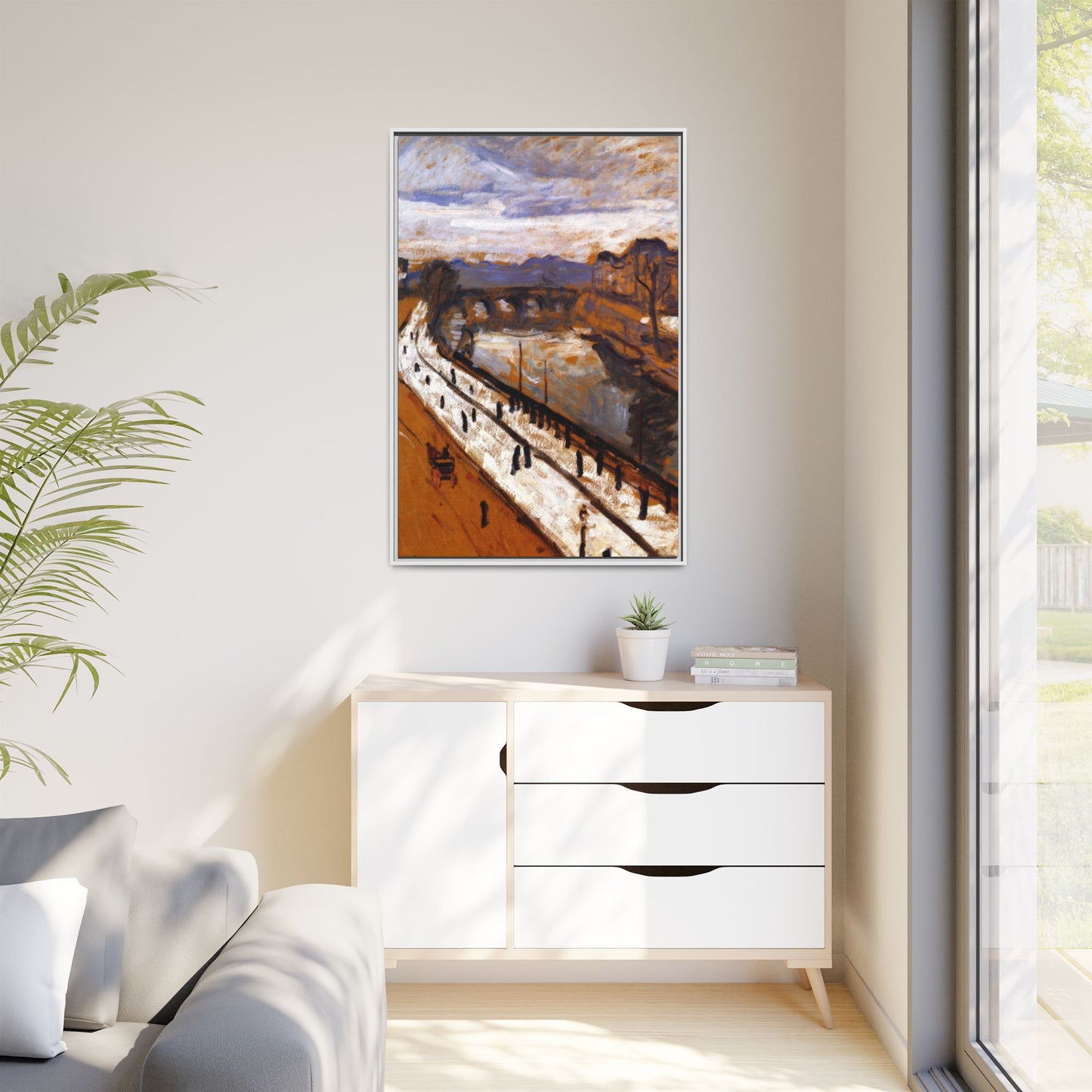 Marquet, Albert - Quai des Grands-Augustins (1905) - Matte Canvas, Framed