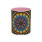 Pacio, Adam - Emerald Arrows Mandala - Colorful Accent Mugs