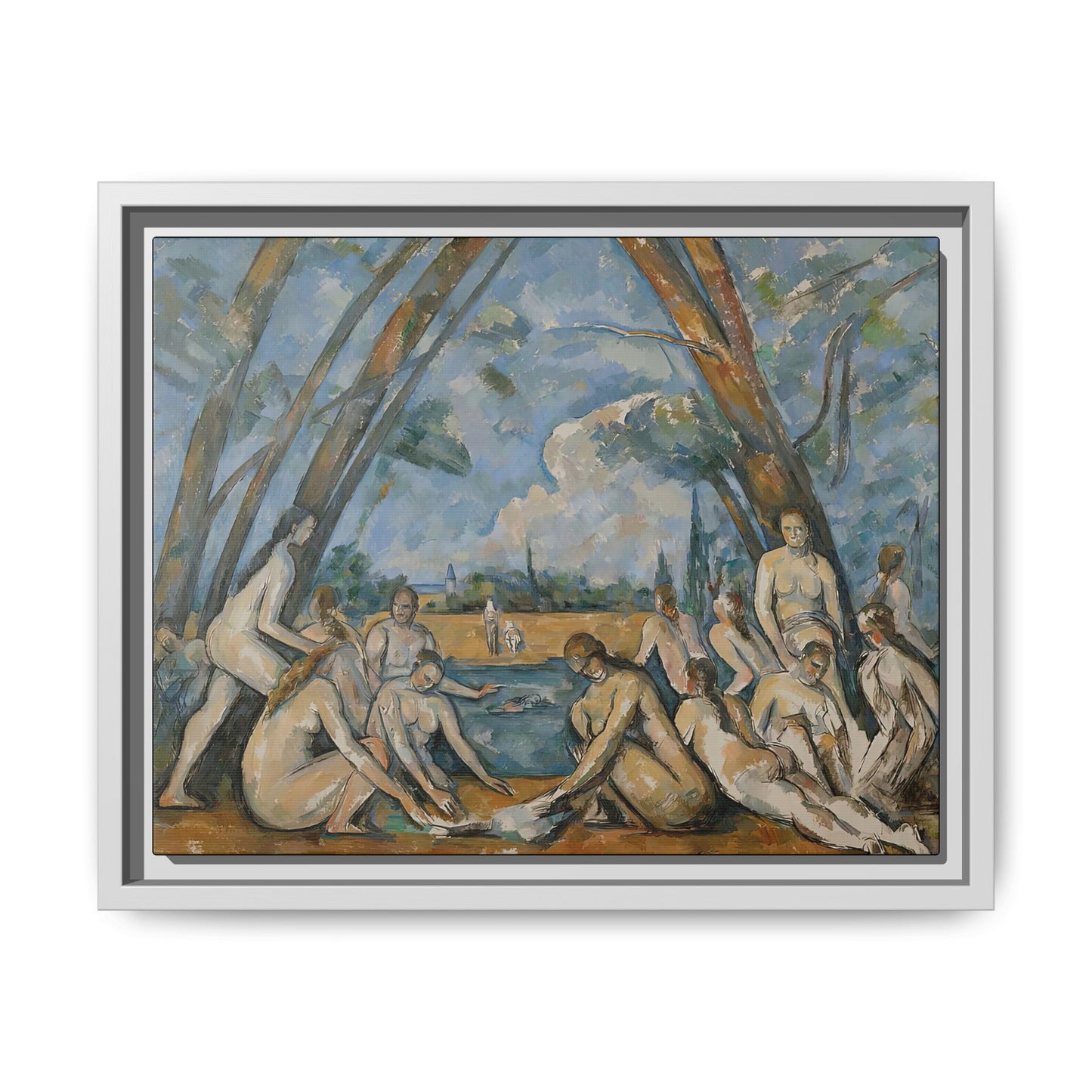 Cézanne, Paul - The Large Bathers (1906) - Matte Canvas, Framed