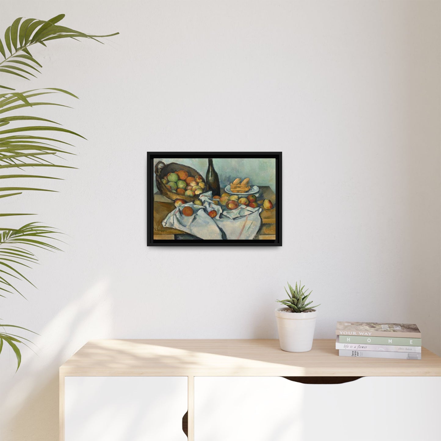 Cézanne, Paul - Basket of Apples (1893) - Matte Canvas, Framed