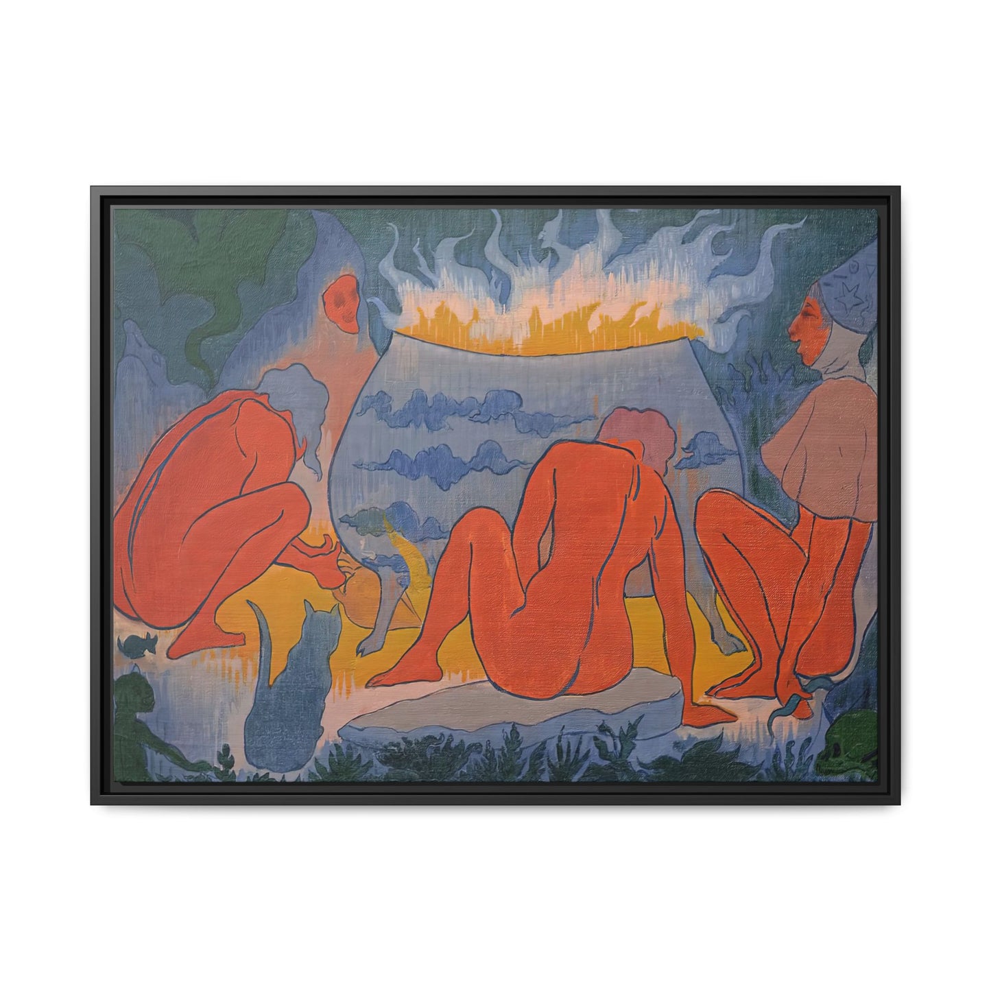 Ranson, Paul - Witches Around the Fire (1891) - Matte Canvas, Framed